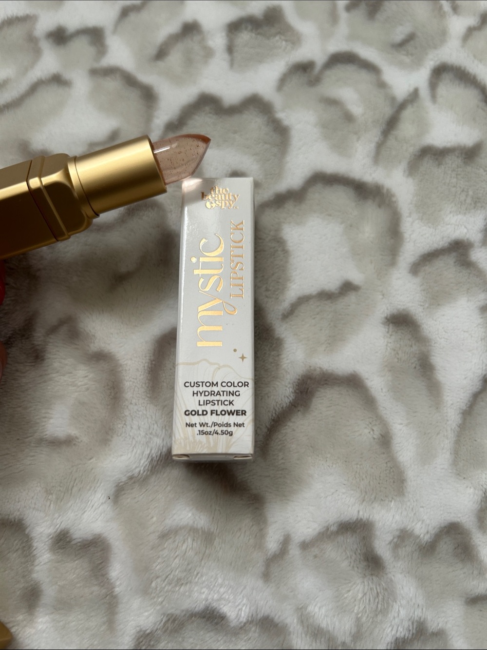 Mystic Lipstick — Hydrating Gold-Infused Nude
